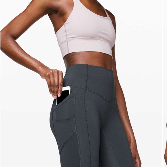 Lululemon All The Right Places Crop II *23" Grey Pants Size 10 - Picture 3 of 12